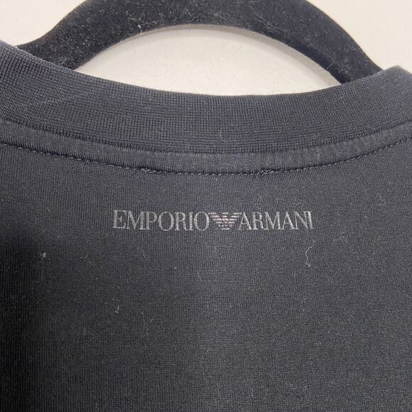 Emporio Armani Black Short Sleeve Graphic Tee Size 10 - Picture 5 of 6